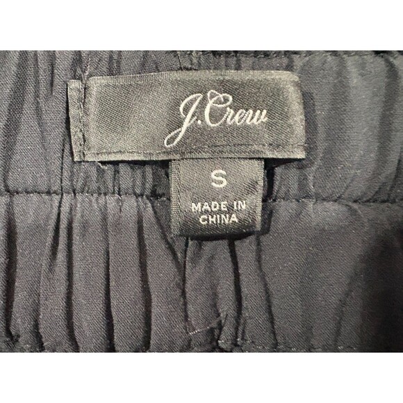 J.Crew Womens Black Viscose Pull On Paper Bag Waist Shorts Pockets Sz S - Picture 6 of 10